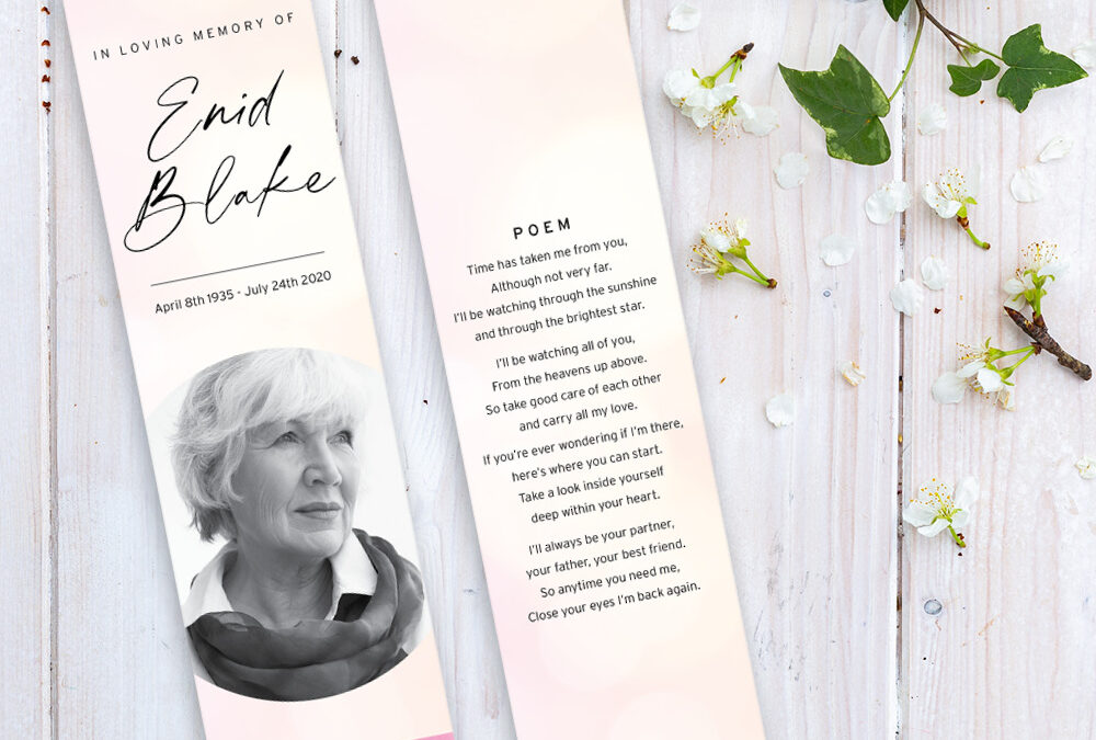 Memorial Bookmark – Cherry Blossom
